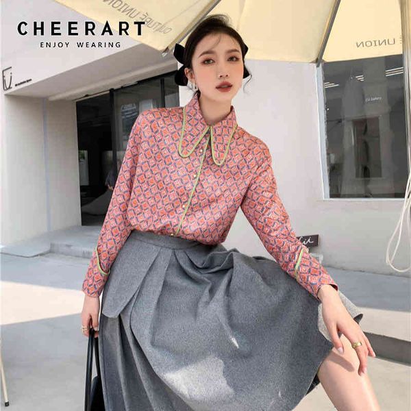 neroli peter pan collar designer shirt women long sleeve floral green edge fashion korean blouse spring 210427, White
neroli peter pan collar designer shirt women long sleeve floral green edge fashion korean blouse spring 210427, White