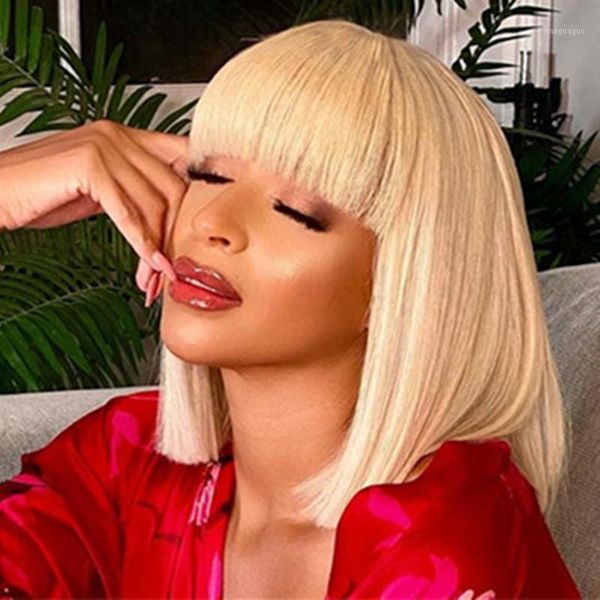 human hair lace front wig with bangs straight bob color #613 for black wonan brazilian humen hair1, Black;brown
human hair lace front wig with bangs straight bob color #613 for black wonan brazilian humen hair1, Black;brown