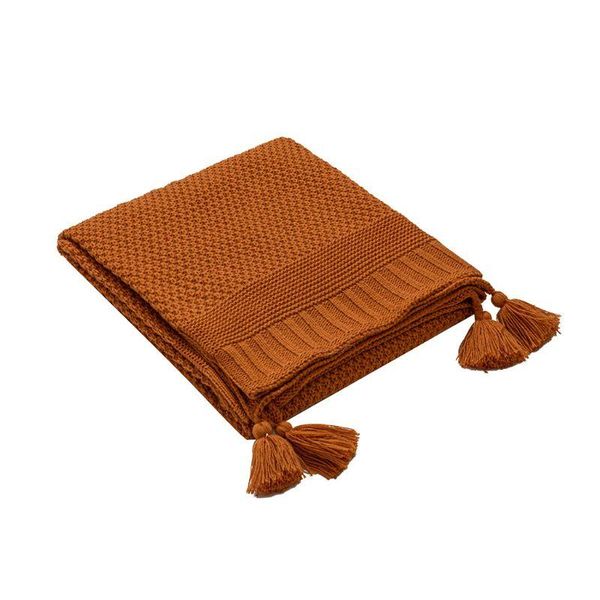 chunky sweater knit throw blanket tassels warm air conditioning shawl sofa cover blankets