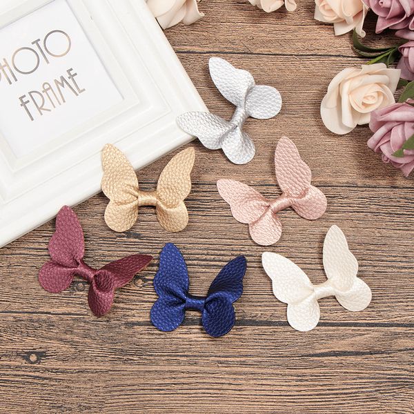 2021 2inch faux pu leather hair bow hair clips,boutique butterfly bows hairpins for kids girls gift party hair accessories, Slivery;white
2021 2inch faux pu leather hair bow hair clips,boutique butterfly bows hairpins for kids girls gift party hair accessories, Slivery;white