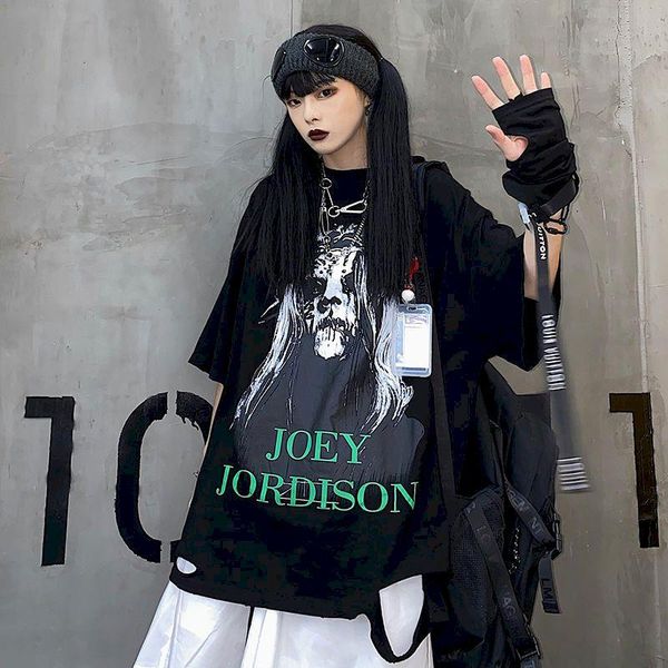 women's t-shirt 2021 summer plus size printed short-sleeved cotton korean ripped harajuku loose clothes vintage streetwear, White
women's t-shirt 2021 summer plus size printed short-sleeved cotton korean ripped harajuku loose clothes vintage streetwear, White