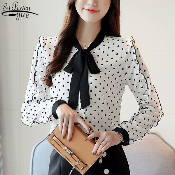 red chiffon blouse shirt long sleeve women shirts fashion s and s bow collar office 1318 40 210427, White
red chiffon blouse shirt long sleeve women shirts fashion s and s bow collar office 1318 40 210427, White