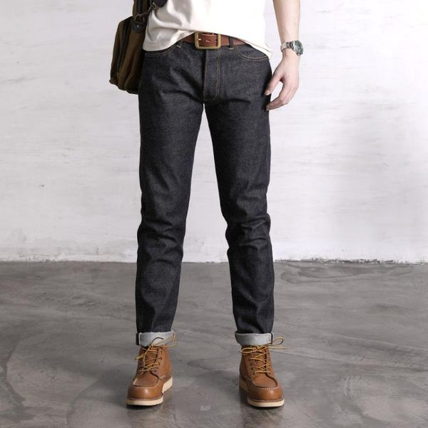 men's jeans personality display 2000t carrot fit 14oz sanforized selvedge denim workwear pants, Blue
men's jeans personality display 2000t carrot fit 14oz sanforized selvedge denim workwear pants, Blue
