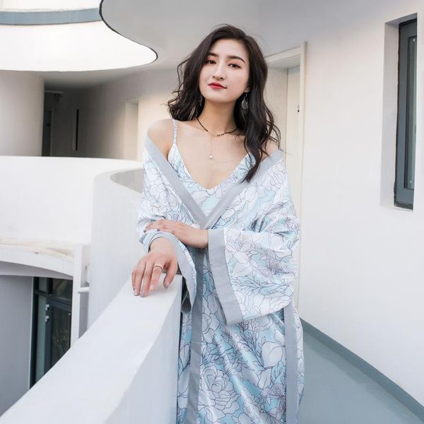 women's sleepwear female print 2pcs kimono robe sets gown v-neck nightgown bride dressing bathrobe loose lounge summer rayon home wear, Black;red
women's sleepwear female print 2pcs kimono robe sets gown v-neck nightgown bride dressing bathrobe loose lounge summer rayon home wear, Black;red