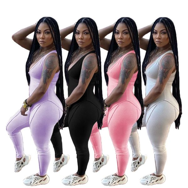 women jumpersuit summer sleeveless knitted ribs rompers plus size 2xl solid bodysuits skinny black overalls leggings 5600, Black;white
women jumpersuit summer sleeveless knitted ribs rompers plus size 2xl solid bodysuits skinny black overalls leggings 5600, Black;white