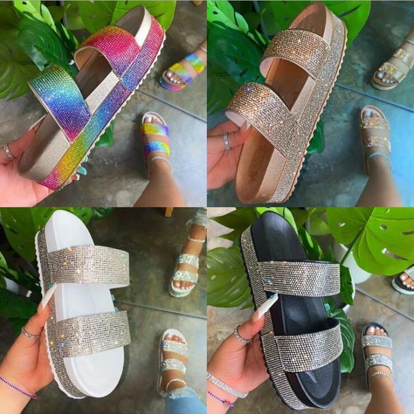 ladies leisure home travel flip flop spring/summer 2021 women double-layer rhinestone buckle sandals outside wild beach slippers, Black
ladies leisure home travel flip flop spring/summer 2021 women double-layer rhinestone buckle sandals outside wild beach slippers, Black