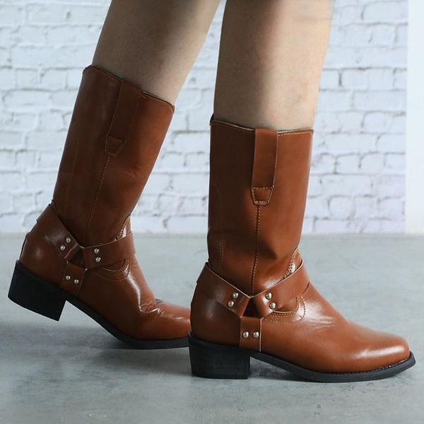boots 2021 fashion square stlye western women's vintage faux leather high cowboy women, Black
boots 2021 fashion square stlye western women's vintage faux leather high cowboy women, Black