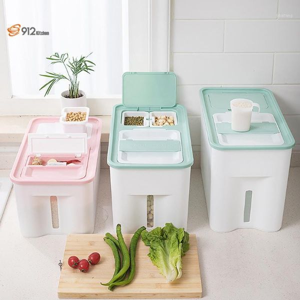 storage bottles & jars plastic cereal dispenser set 25kg box kitchen rice grain organizer container
storage bottles & jars plastic cereal dispenser set 25kg box kitchen rice grain organizer container
