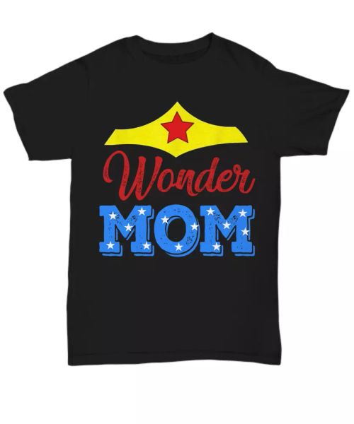 funny wonder mom t-shirt superhero tee gifts for mother's day i love mommy woman, White;black
funny wonder mom t-shirt superhero tee gifts for mother's day i love mommy woman, White;black
