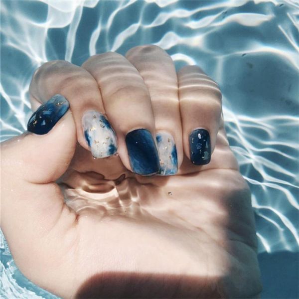 false nails 24pcs detachable fake ocean round head design diy full cover nail art artificial marble blue short tips, Red;gold
false nails 24pcs detachable fake ocean round head design diy full cover nail art artificial marble blue short tips, Red;gold