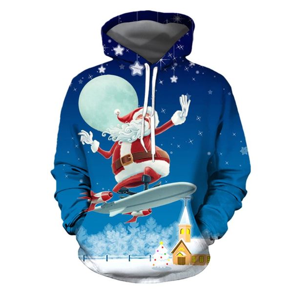 christmas santa claus design style men's s 3d printed hoodie visual impact party punk gothic round neck sweater hoodie, Black
christmas santa claus design style men's s 3d printed hoodie visual impact party punk gothic round neck sweater hoodie, Black