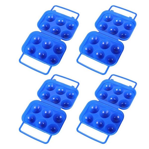 4pcs portable egg holder carrier camping folding storage tray 6 grids plastic boxes keeper for kitchen bottles & jars
4pcs portable egg holder carrier camping folding storage tray 6 grids plastic boxes keeper for kitchen bottles & jars