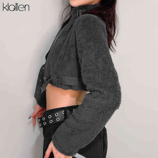 plush hoodie autumn short fashion coat long sleeve turtleneck slim solid thicken jacket casual street wild female new, Black
plush hoodie autumn short fashion coat long sleeve turtleneck slim solid thicken jacket casual street wild female new, Black