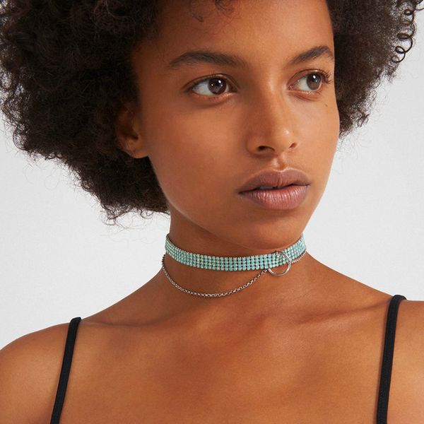 justine clenquet green protein water drill full diamond mesh chain women's short necklace fashion personality festival gift, Golden;silver
justine clenquet green protein water drill full diamond mesh chain women's short necklace fashion personality festival gift, Golden;silver
