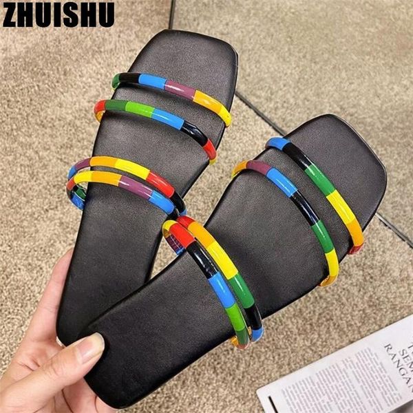 large size women slippers outdoor mixed colors soft sole slides fashion pu leather open toe non-slip flats women's shoes, Black
large size women slippers outdoor mixed colors soft sole slides fashion pu leather open toe non-slip flats women's shoes, Black