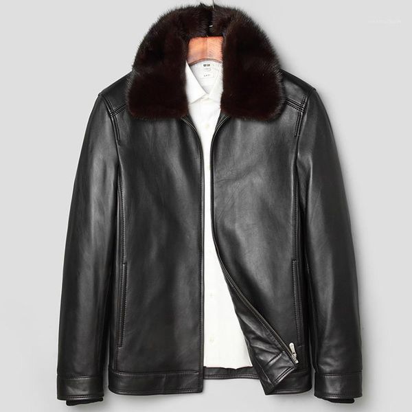men's leather & faux genuine jacket men winter sheepskin coat mens liner jackets casacas de cuero genuino 71z17003 yy280, Black
men's leather & faux genuine jacket men winter sheepskin coat mens liner jackets casacas de cuero genuino 71z17003 yy280, Black