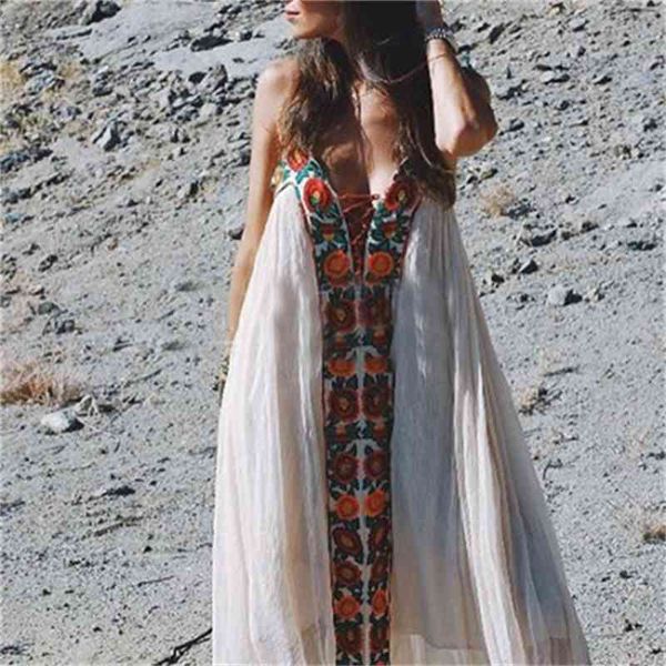 women's boho long people floral embroidery strapless v-neck backless beach dress holiday dresses, Black;gray
women's boho long people floral embroidery strapless v-neck backless beach dress holiday dresses, Black;gray