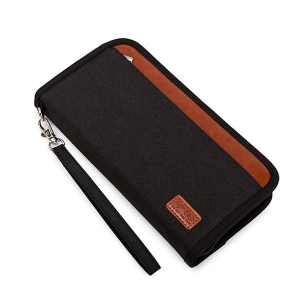 wallets 1 pc multi-function passport bag anti-theft card package id long travel wallet clip zipper coin purses unisex, Red;black
wallets 1 pc multi-function passport bag anti-theft card package id long travel wallet clip zipper coin purses unisex, Red;black