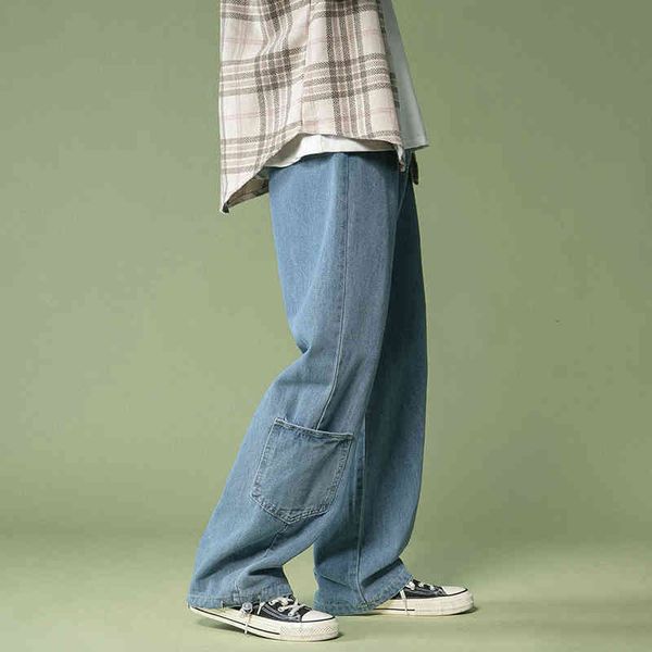 men's jeans calça jeans masculina azul claro, decoração de bolso, hip hop, skate, calças soltas, jeans, streetwear, sólida, para h, Blue
men's jeans calça jeans masculina azul claro, decoração de bolso, hip hop, skate, calças soltas, jeans, streetwear, sólida, para h, Blue