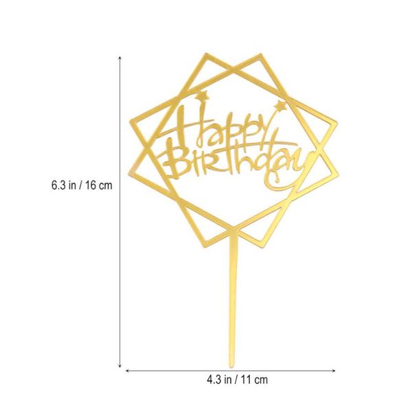 other festive & party supplies 12pcs fashion acrylic double-sided mirror birthday cake insert baking decoration (golden)
other festive & party supplies 12pcs fashion acrylic double-sided mirror birthday cake insert baking decoration (golden)