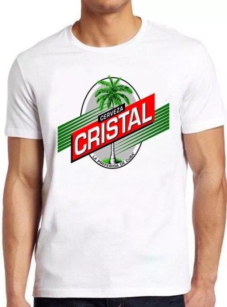 cerzeva t shirt 598 cuba cristal beer logo retro vintage gift tee, White;black
cerzeva t shirt 598 cuba cristal beer logo retro vintage gift tee, White;black