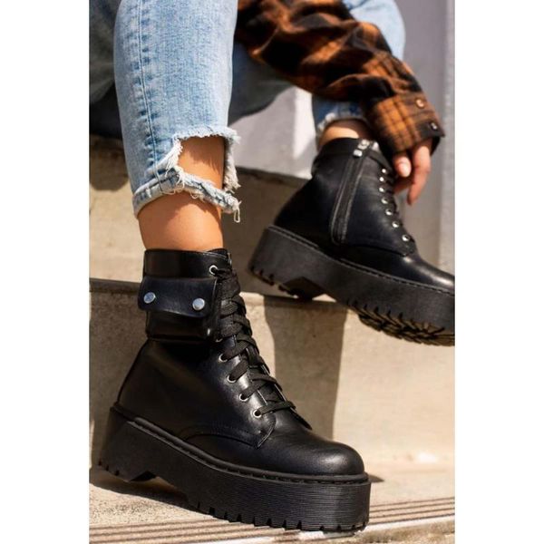 boots great quality brand design female motorcycles fashion stylish platform rubber sole shoes women ankle, Black
boots great quality brand design female motorcycles fashion stylish platform rubber sole shoes women ankle, Black