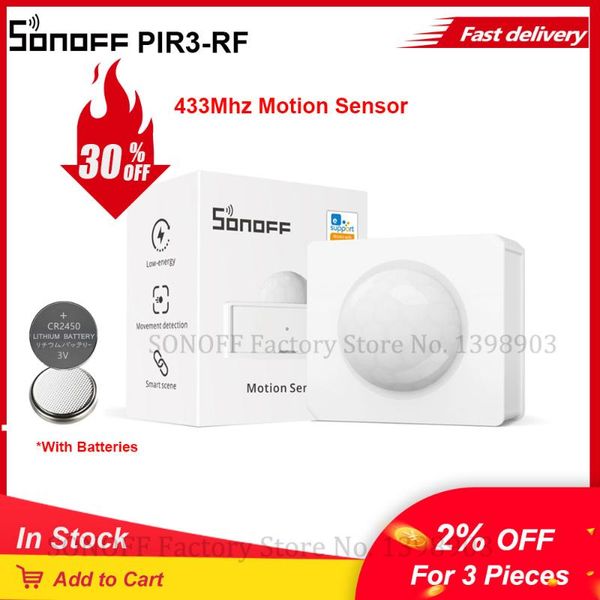 smart home control sonoff pir3-rf 433mhz motion sensor with battery work rf bridge scene dual mode alarm notification
smart home control sonoff pir3-rf 433mhz motion sensor with battery work rf bridge scene dual mode alarm notification