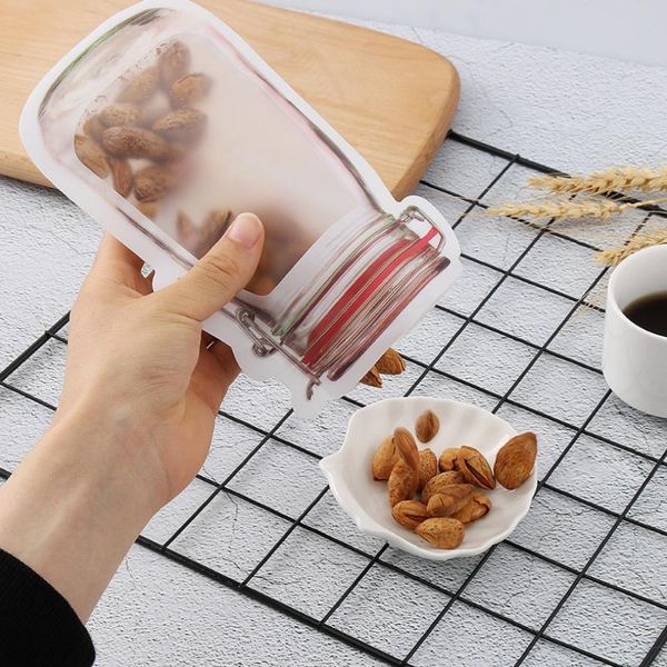 storage bags reusable kitchen mason jar for candy spices fruits packaging home closet organization
storage bags reusable kitchen mason jar for candy spices fruits packaging home closet organization