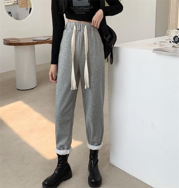 women's pants & capris alien kitty plus thick velvet solid women trousers straight wide-leg 2021 winter korean style classic basic all-, Black;white
women's pants & capris alien kitty plus thick velvet solid women trousers straight wide-leg 2021 winter korean style classic basic all-, Black;white