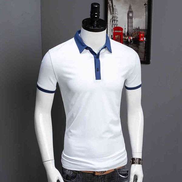 men's polos summer patchwork shirt men fashion short sleeve mercerized cotton contrast color casual modal clothing s0rd, White;black
men's polos summer patchwork shirt men fashion short sleeve mercerized cotton contrast color casual modal clothing s0rd, White;black