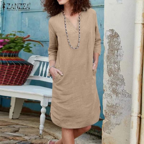 casual dresses 2022 autumn shirt dress elegant women v neck 3/4 sleeve sundress solid midi vestidos robe femme kaftan, Black;gray
casual dresses 2022 autumn shirt dress elegant women v neck 3/4 sleeve sundress solid midi vestidos robe femme kaftan, Black;gray
