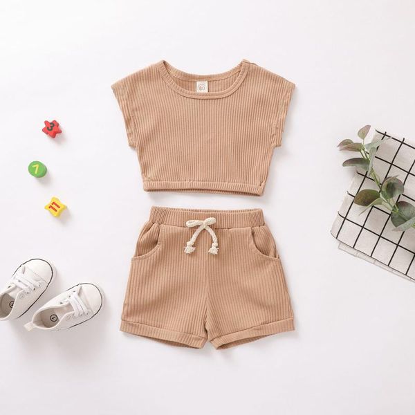 clothing sets summer infant baby boy girl outfits solid color ribbed tracksuit two pieces sleeveless tank shorts toddlers 0-3y, White
clothing sets summer infant baby boy girl outfits solid color ribbed tracksuit two pieces sleeveless tank shorts toddlers 0-3y, White