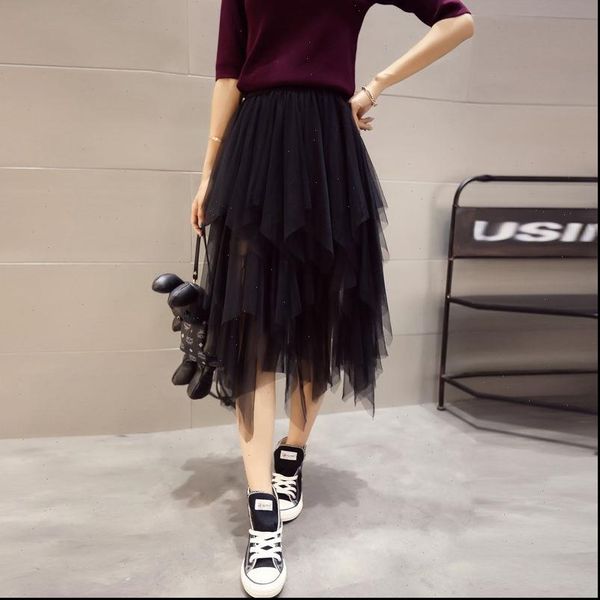 spring and summer mesh womens skirt long irregular yarn mujer faldas saias mulher, Black
spring and summer mesh womens skirt long irregular yarn mujer faldas saias mulher, Black