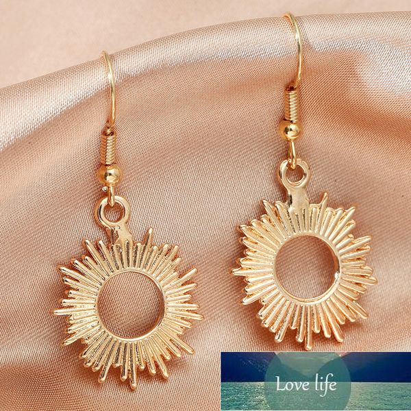 fashion gold color sun flower earrings creative irregular geometric round drop earrings for women earing jewelry  factory price expert desig, Silver
fashion gold color sun flower earrings creative irregular geometric round drop earrings for women earing jewelry  factory price expert desig, Silver