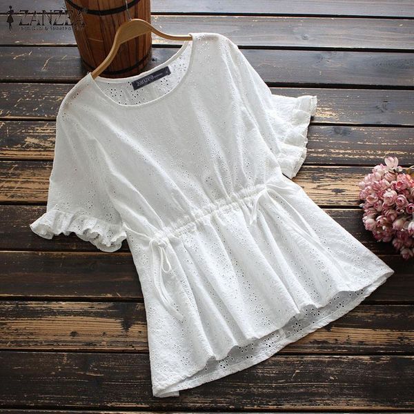 women's blouses & shirts summer women casual blouse floral embroidery retro chemise femme clothing short sleeved blusa oversized, White
women's blouses & shirts summer women casual blouse floral embroidery retro chemise femme clothing short sleeved blusa oversized, White