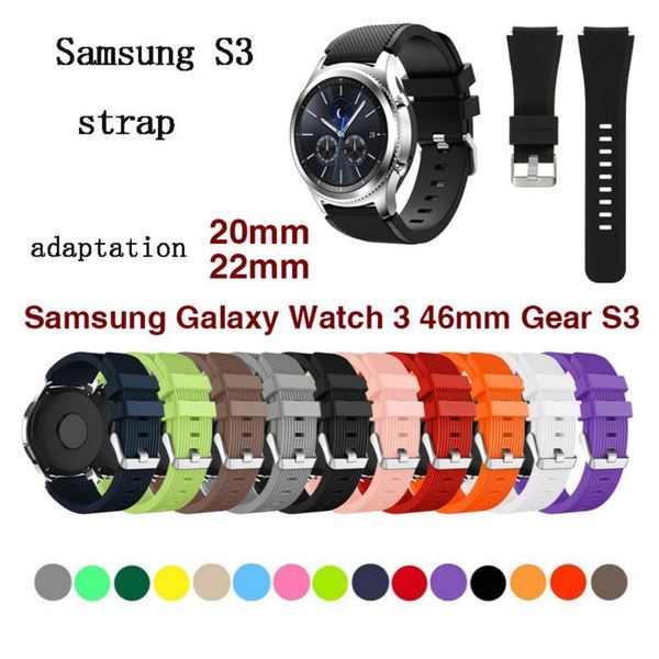 watch bands suitable for samsung galaxy 3 gear s3 silicone replacement with 22m20mm, Black;brown
watch bands suitable for samsung galaxy 3 gear s3 silicone replacement with 22m20mm, Black;brown