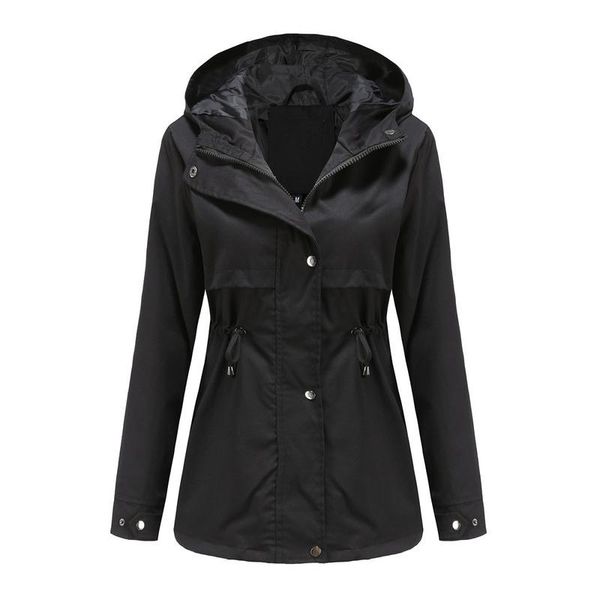 women's trench coats medium length solid color raincoat jacket hooded thin windbreaker coat for women korean streetwear, Tan;black
women's trench coats medium length solid color raincoat jacket hooded thin windbreaker coat for women korean streetwear, Tan;black