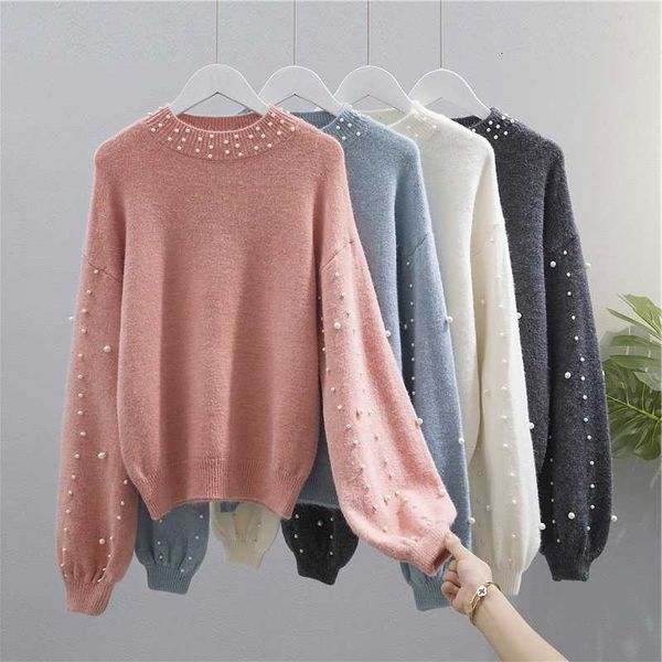 women's knits & tees warm short sweater women jumper autumn winter lazy beaded knitted cashmere loose pullover oversized coat, White
women's knits & tees warm short sweater women jumper autumn winter lazy beaded knitted cashmere loose pullover oversized coat, White