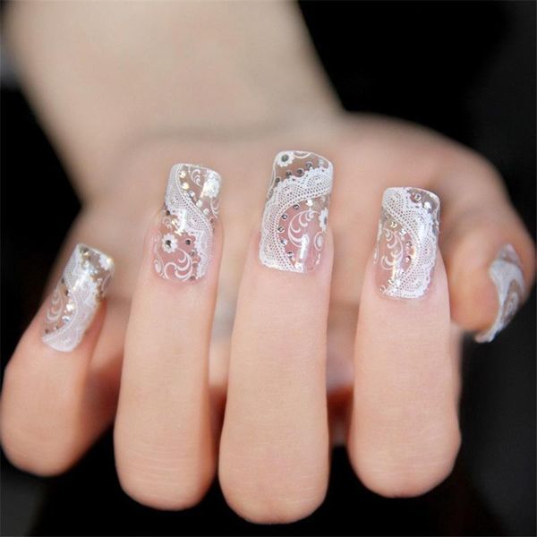 fashion charm nail art white lace ribbon rhinestone full sticker diy decoration supplies decorations, Silver;gold
fashion charm nail art white lace ribbon rhinestone full sticker diy decoration supplies decorations, Silver;gold