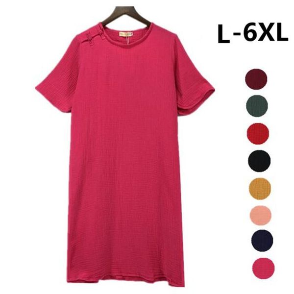 plus size dresses korean style vestidos dress l-5xl 6xl vintage cotton linen womens loose casual spring summer red
plus size dresses korean style vestidos dress l-5xl 6xl vintage cotton linen womens loose casual spring summer red