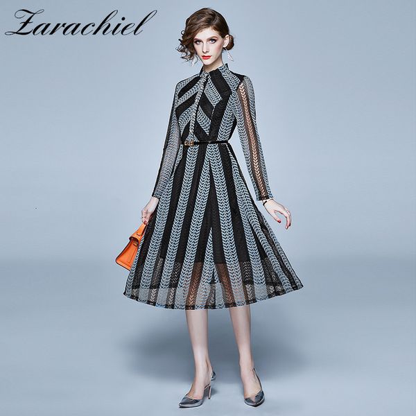 dresses arrival spring vintage striped lace elegant hollow out single-breasted slim waist women evening party midi, Black;gray
dresses arrival spring vintage striped lace elegant hollow out single-breasted slim waist women evening party midi, Black;gray