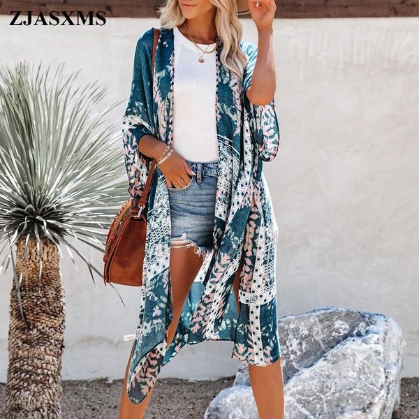 women's swimwear summer mid-length slit chiffon beach sunscreen blouse holiday style 2021 vintage floral print long cardigan women cov, White;black
women's swimwear summer mid-length slit chiffon beach sunscreen blouse holiday style 2021 vintage floral print long cardigan women cov, White;black