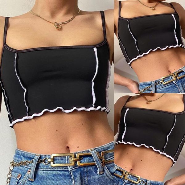 camisoles & tanks #46 women singlet casual women's fashion solid slash-neck sleeveless short vest black tank camiseta tirantes muj, Black;white
camisoles & tanks #46 women singlet casual women's fashion solid slash-neck sleeveless short vest black tank camiseta tirantes muj, Black;white