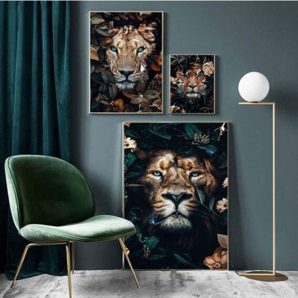 unframed painting creative animal inspired art wall poster 
unframed painting creative animal inspired art wall poster