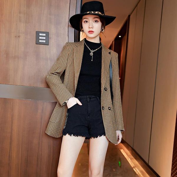 women's suits & blazers s-5xl plus size women's high-quality retro suit autumn and winter 2021 fashion loose trend ladies office ja, White;black 
women's suits & blazers s-5xl plus size women's high-quality retro suit autumn and winter 2021 fashion loose trend ladies office ja, White;black