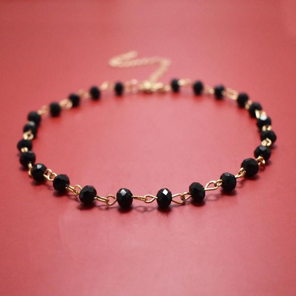 pendant necklaces bohemian black crystal beads chain chokers for women gold color clavicle handmade jewelry accessories, Silver
pendant necklaces bohemian black crystal beads chain chokers for women gold color clavicle handmade jewelry accessories, Silver