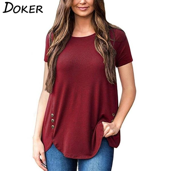 irregular hem o neck button solid color short sleeve women t shirt casual loose streetwear plus size female tee 210603, White
irregular hem o neck button solid color short sleeve women t shirt casual loose streetwear plus size female tee 210603, White