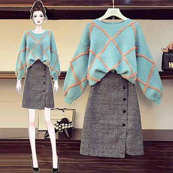 women's hoodies & sweatshirts single/suit plus size autumn and winter loose knit slim dress half-length skirt two-piece suit shipment, Black
women's hoodies & sweatshirts single/suit plus size autumn and winter loose knit slim dress half-length skirt two-piece suit shipment, Black