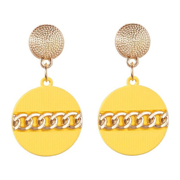 stud exaggerated alloy spray paint earrings female personality simple boho geometric round chain earring gift, Golden;silver
stud exaggerated alloy spray paint earrings female personality simple boho geometric round chain earring gift, Golden;silver