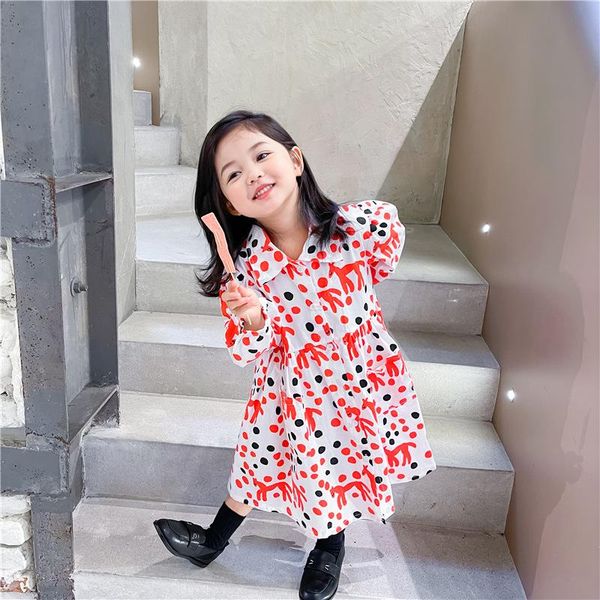 girl's dresses milancel 2021 autumn girls fully printed deer loose puff sleeves dress, Red;yellow
girl's dresses milancel 2021 autumn girls fully printed deer loose puff sleeves dress, Red;yellow